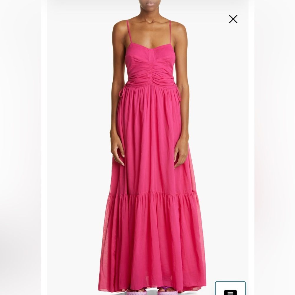 NWT Isabel Marant Etoile Giana Tiered Cotton Maxi Dress Size 34